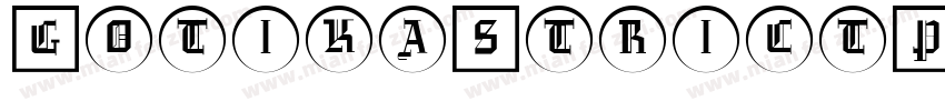GotikaStrictPERSONALUSE Regular字体转换